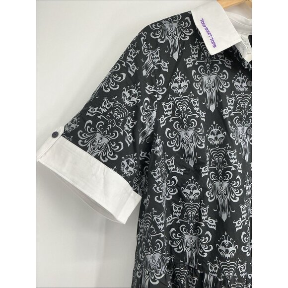 Disney Haunted Mansion Glow In The Dark Dress Plus Size 1X Black - Picture 4 of 9